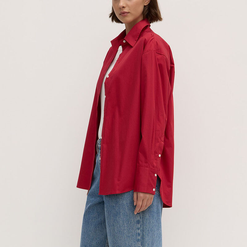 Assembly Label Everyday Poplin Shirt Dark Cherry image number 2